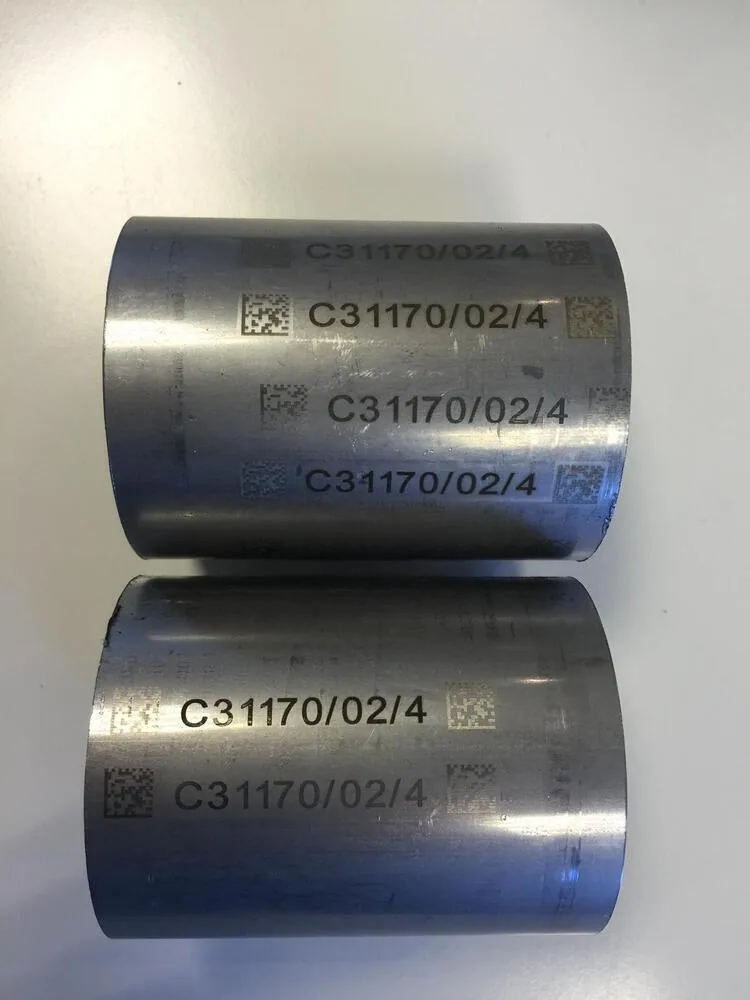 Lasermarkering met datamatrixcode