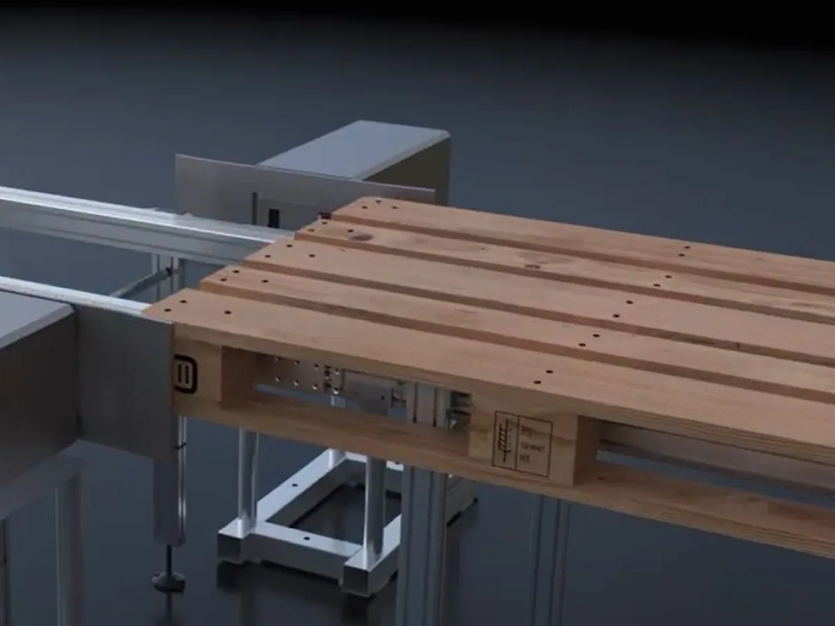 Limitronic coderen op pallets