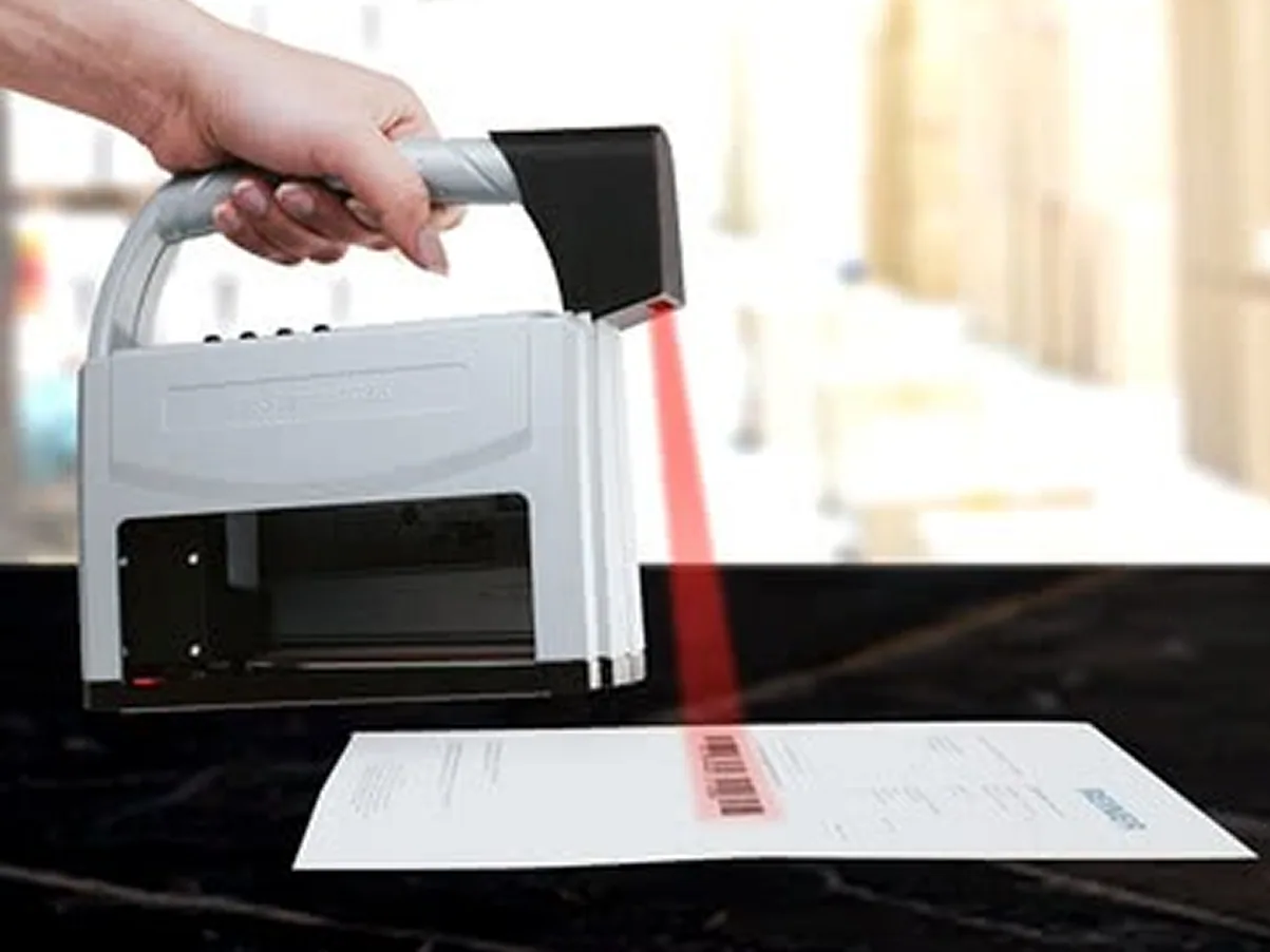 Printer met barcode