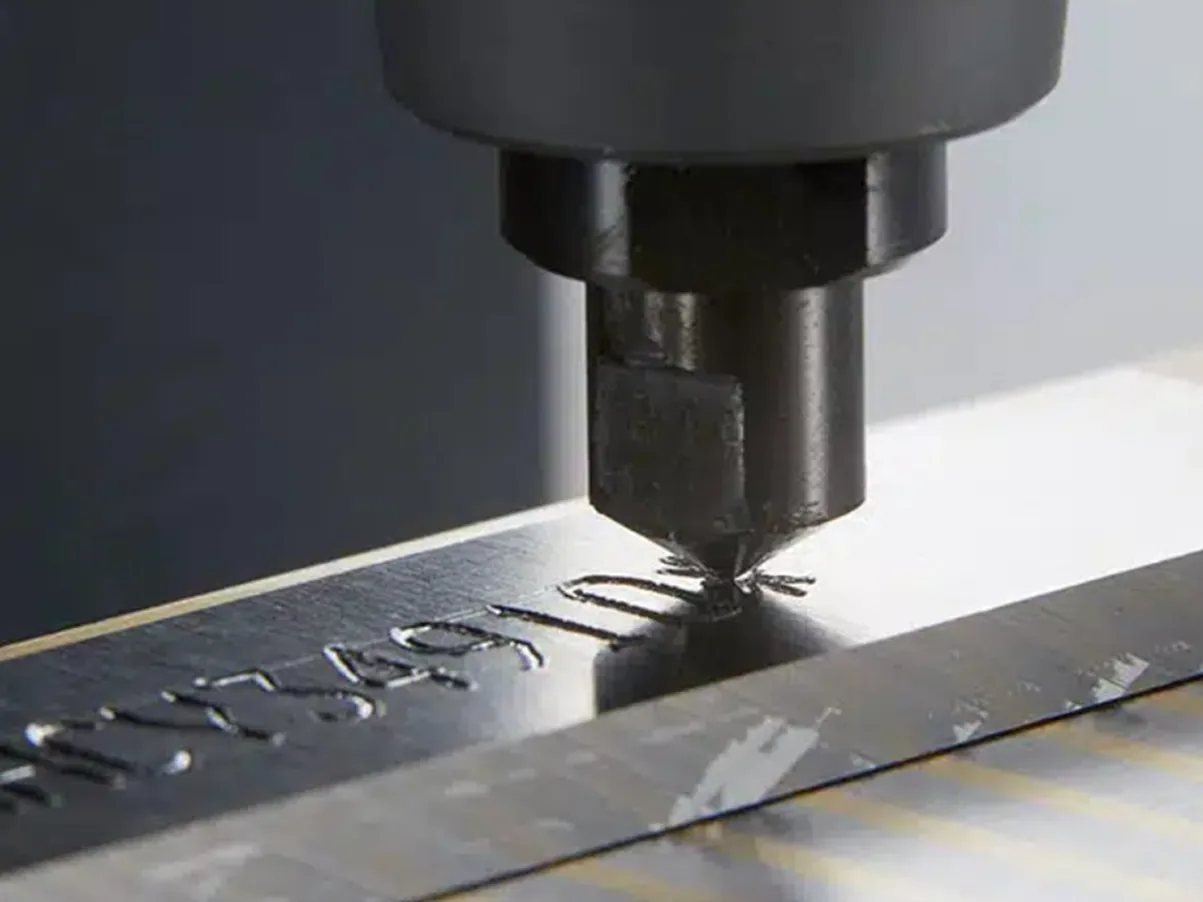 VIN-markering op een chassis